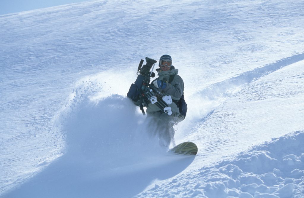 Tim Butt Cameraman snowboarding Atlin BC powder