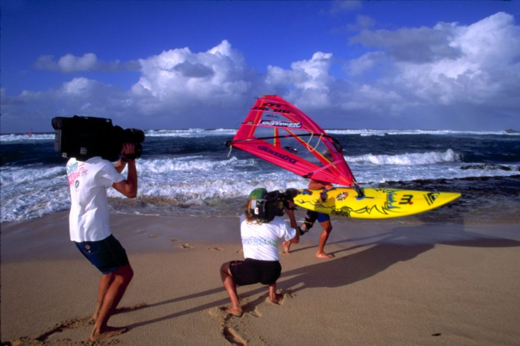 Tim Butt Cameraman Hookipa Maui Robby Naish Aloha Classic