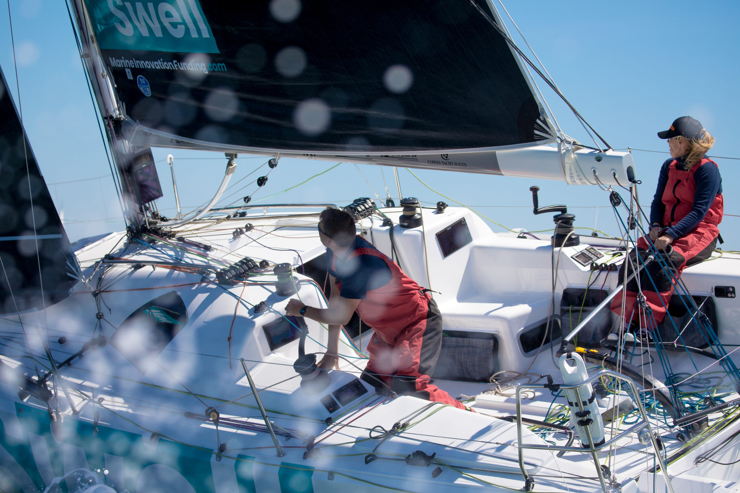 Tim Butt Cameraman frame grab from offshore sailing